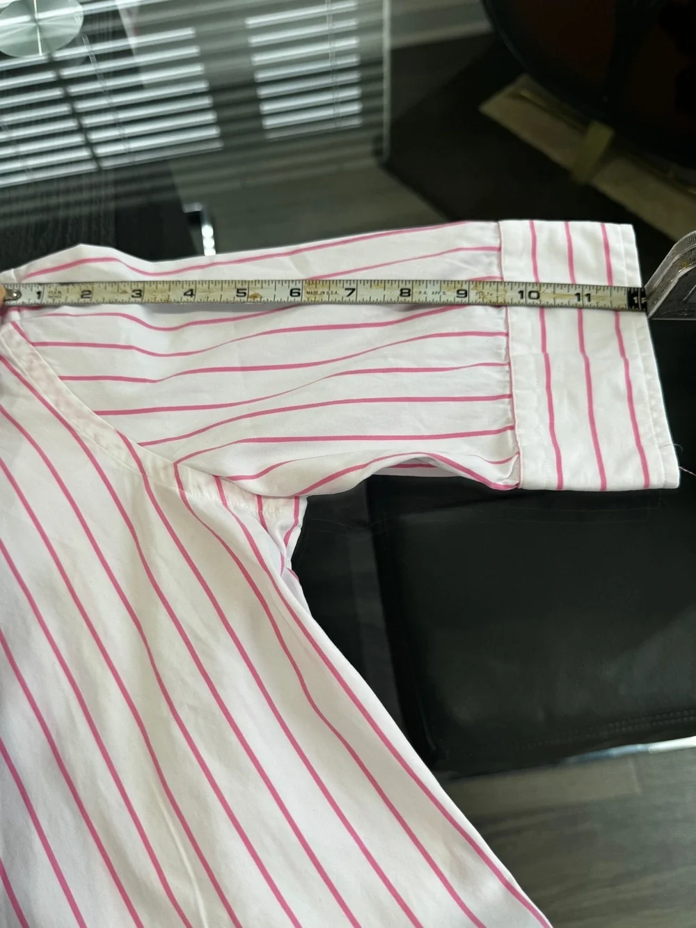 Ralph Lauren White Shirt with Pink Stripes - Picture 14 of 16